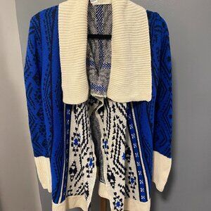 Anthropologie Elodie Open Cardigan Sweater Oversized Size Small